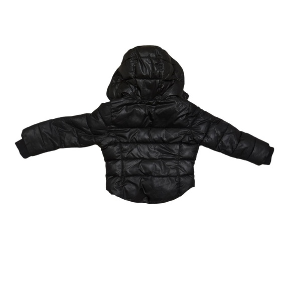 Michael Kors Black Hooded Puffer Jacket- size 4 - Picture 2 of 5